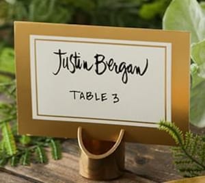 Table Numbers, Place Cards Holders